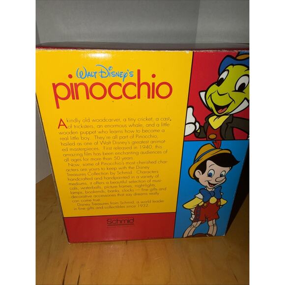 Vintage Disney Pinocchio Porcelain Music Box "When You Wish Upon A Star" Schmid - Picture 8 of 8